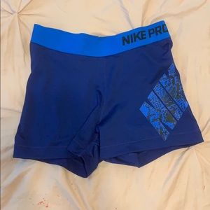 Blue nike pro